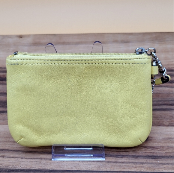 Coach Yellow Wristlet - Picture 2 of 7